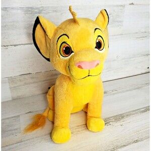 Disney Lion King Young Simba Plush Stuffed Animal Toy 12" Just Play CLEAN!
